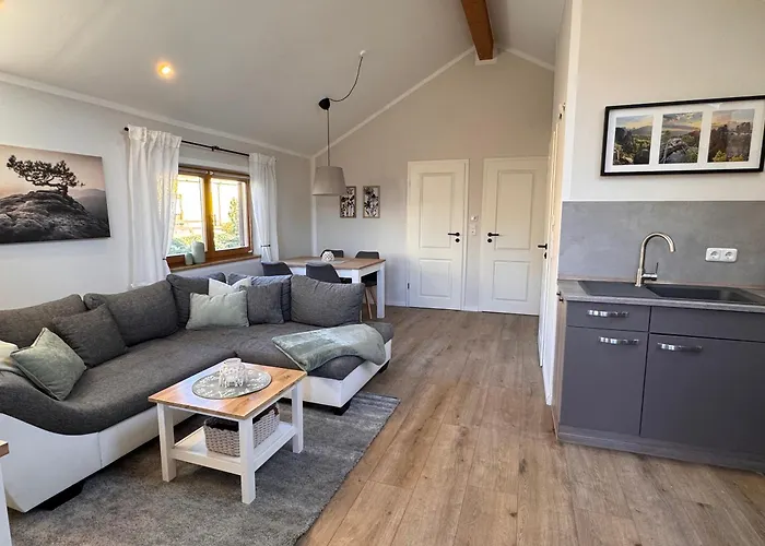 度假居 Am Panoramaweg Saechsische Schweiz 利希滕海恩